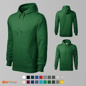 hanorace barbatesti verde inchis cu buzunar marsupiu si gluga cu snururi ad413 poza 20