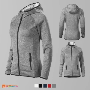jachete fleece gri de dama cu gluga ad418 poza 4