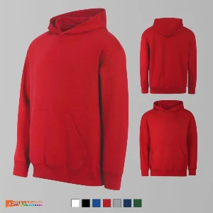 hanorace rosii unisex cu buzunar marsupiu ad422 poza 6