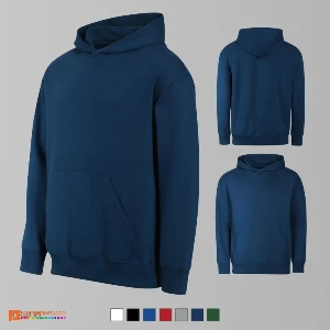 hanorace unisex bleumarin cu buzunar marsupiu ad422 poza 3