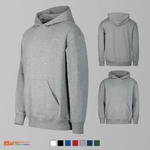 hanorace unisex gri cu buzunar marsupiu ad422 poza 4