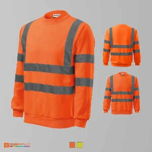 hanorace unisex cu benzi portocalii reflectorizante ad4v6 poza 2