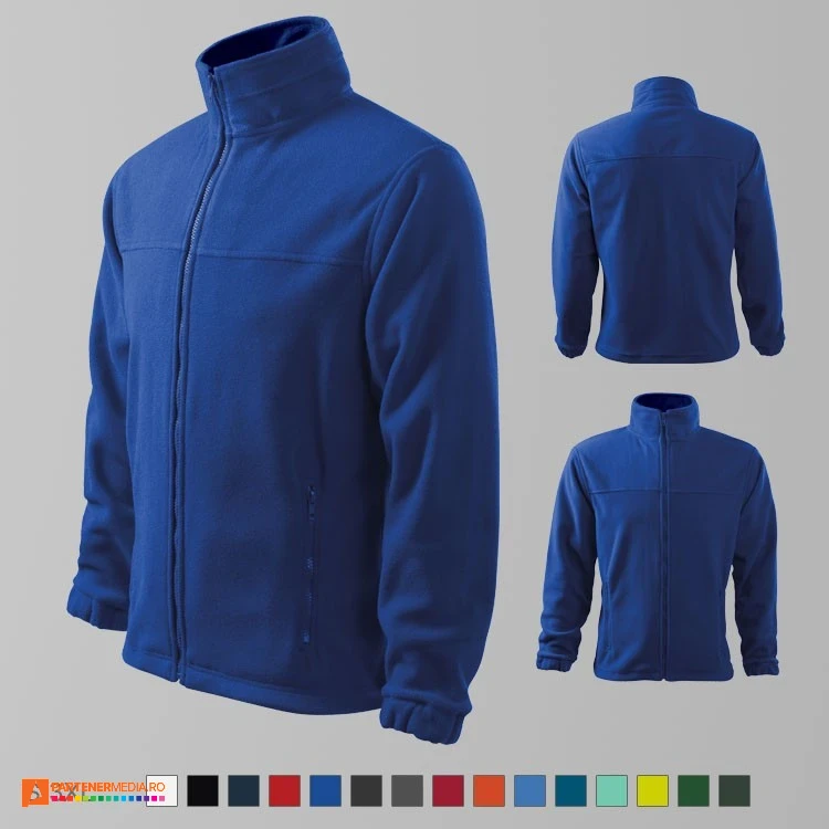 jachete fleece albastre promotionale pentru barbati ad501 poza 3
