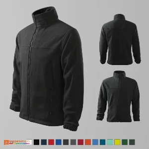 jachete fleece gri inchis promotionale pentru barbati ad501 poza 7