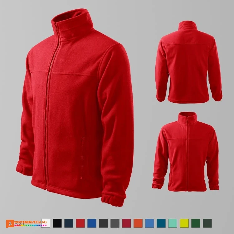 jachete fleece rosii promotionale pentru barbati ad501 poza 11