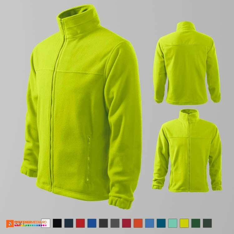 jachete fleece verde lime promotionale pentru barbati ad501 poza 14
