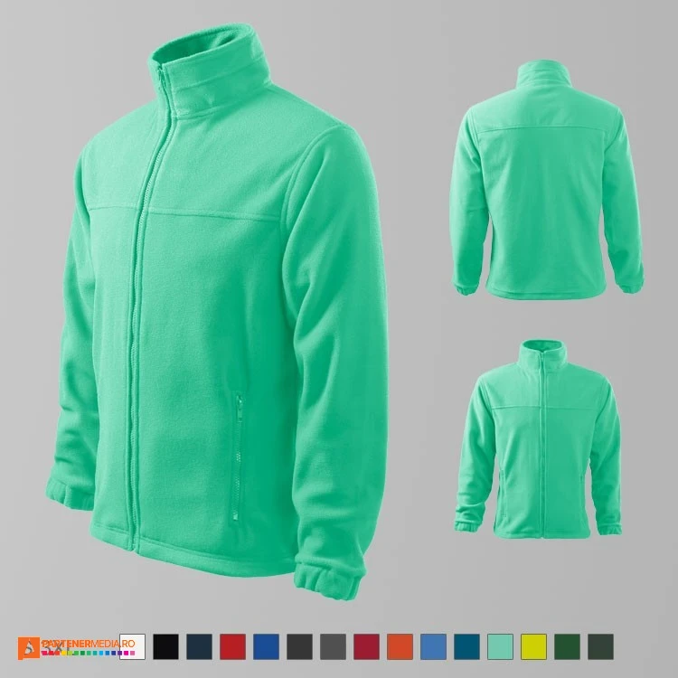 jachete fleece verde mint promotionale pentru barbati ad501 poza 15