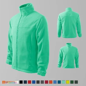 jachete fleece verde mint promotionale pentru barbati ad501 poza 15