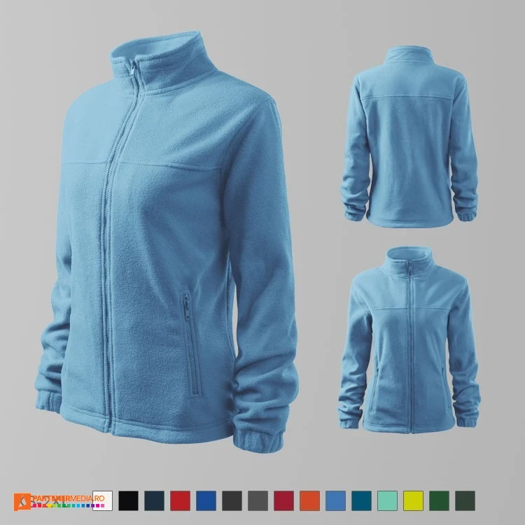 jachete fleece bleu pentru dame ad504 poza 4