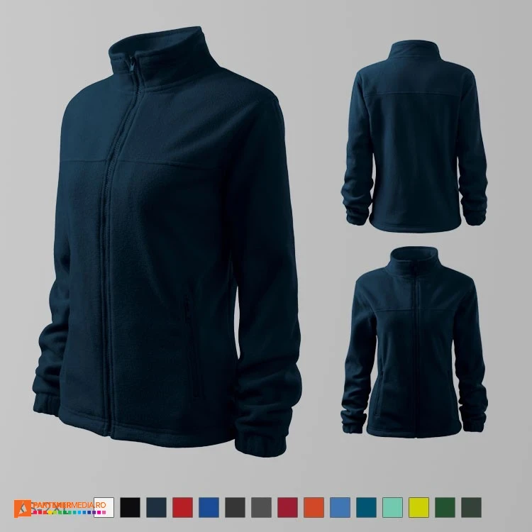 jachete fleece bleumarin pentru dame ad504 poza 5