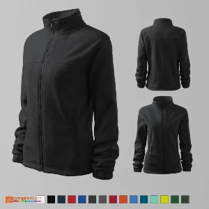 jachete fleece gri inchis pentru dame ad504 poza 7