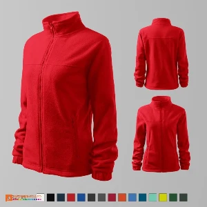 jachete fleece rosii pentru dame ad504 poza 10