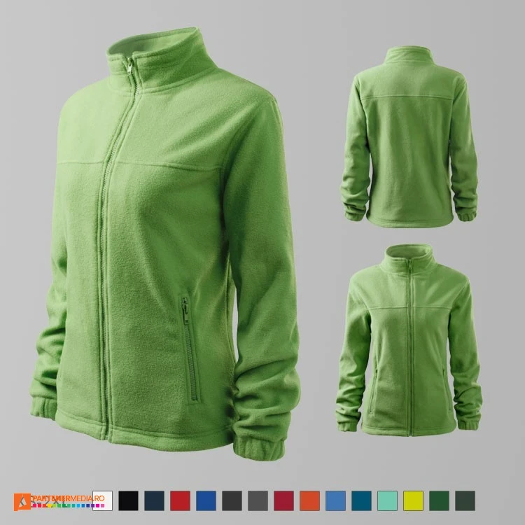jachete fleece verde deschis pentru dame ad504 poza 13