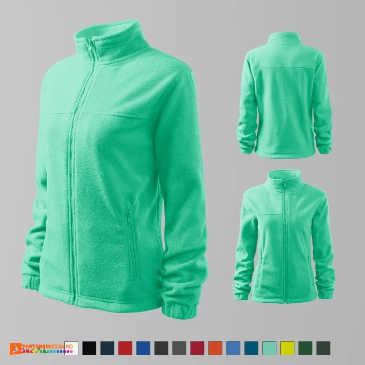 jachete fleece verde mint pentru dame ad504 poza 16