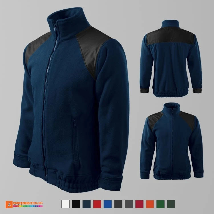 jachete bleumarin fleece unisex din poliester ad506 poza 4