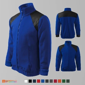 jachete fleece albastre unisex din poliester ad506 poza 3