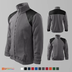 jachete fleece unisex gri din poliester ad506 poza 5