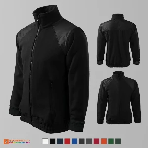 jachete fleece unisex negre din poliester ad506 poza 8