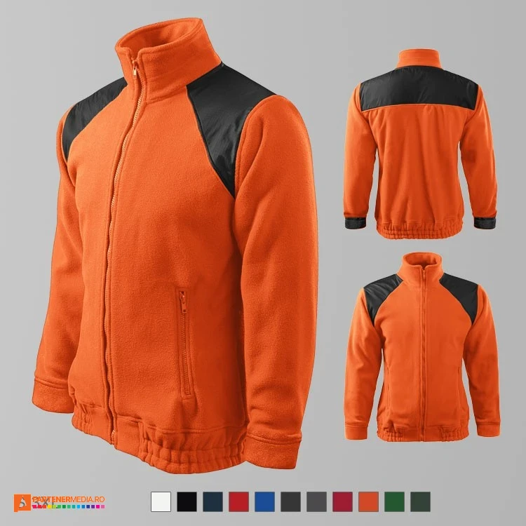 jachete fleece unisex portocalii din poliester ad506 poza 9
