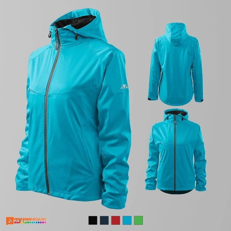 jachete softshell de dama turquise  ad514 poza 5