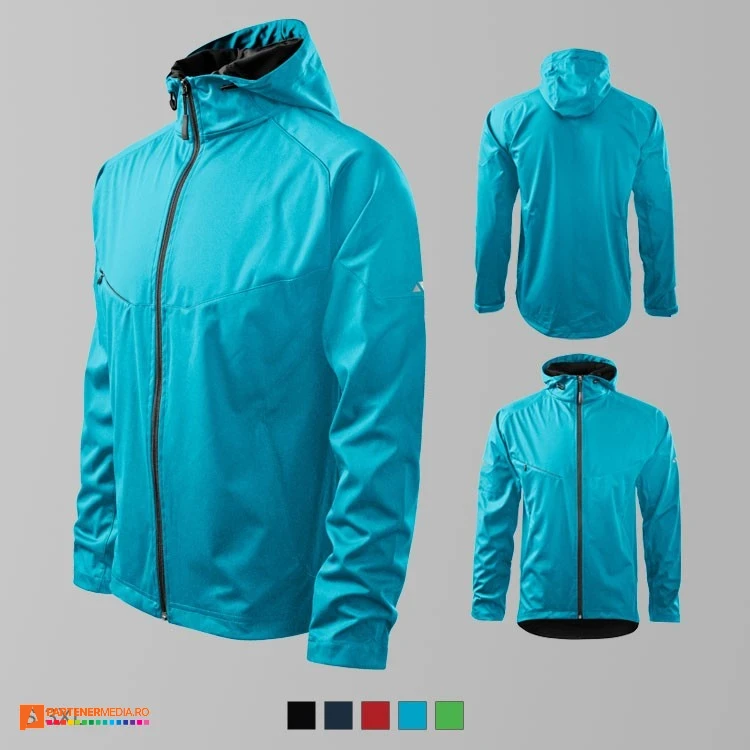 jachete softshell barbatesti turquise ad515 poza 5