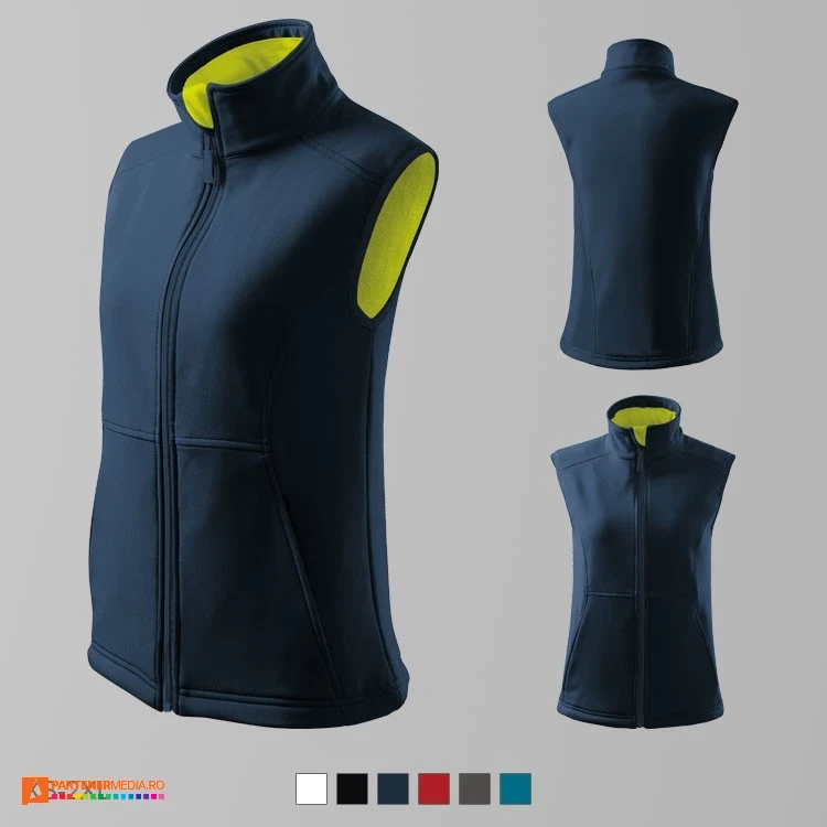 veste de dama softshell bleumarin ad516 poza 3