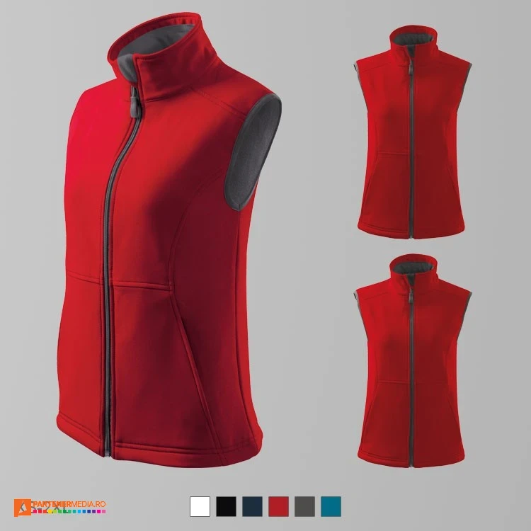 veste de dama softshell rosii ad516 poza 6