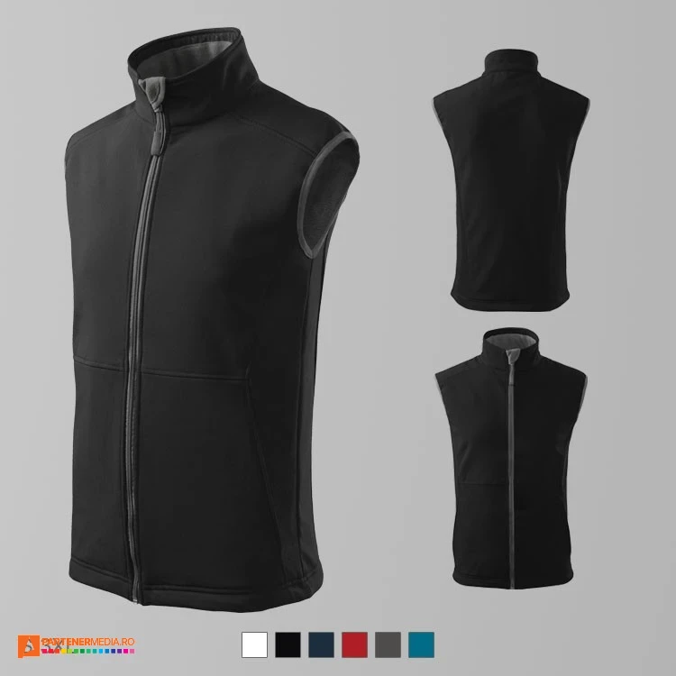 veste softshell barbatesti negre ad517 poza 5