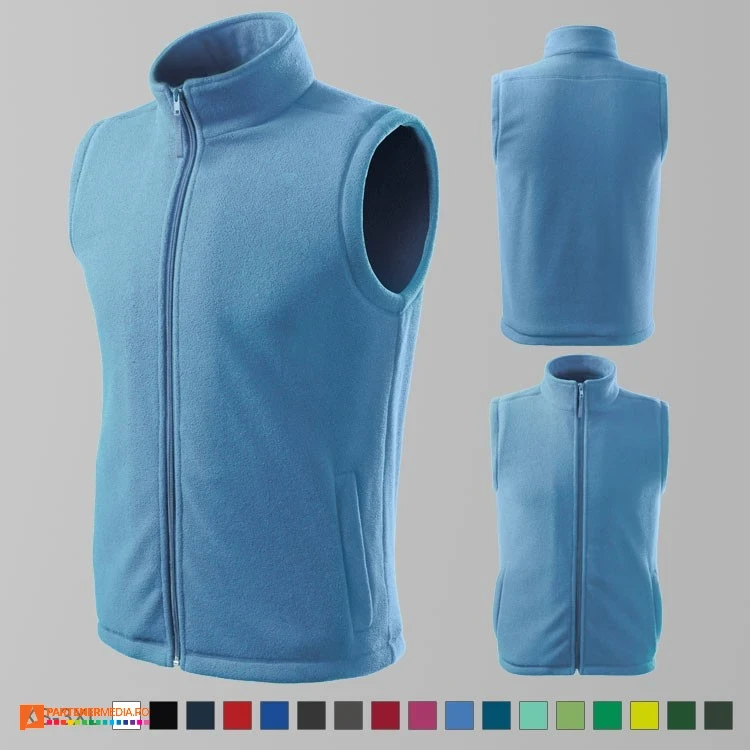 veste fleece unisex promotionale albastru deschis ad518 poza 4