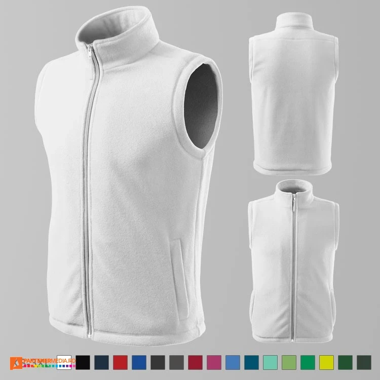 veste fleece unisex promotionale albe ad518 poza 2