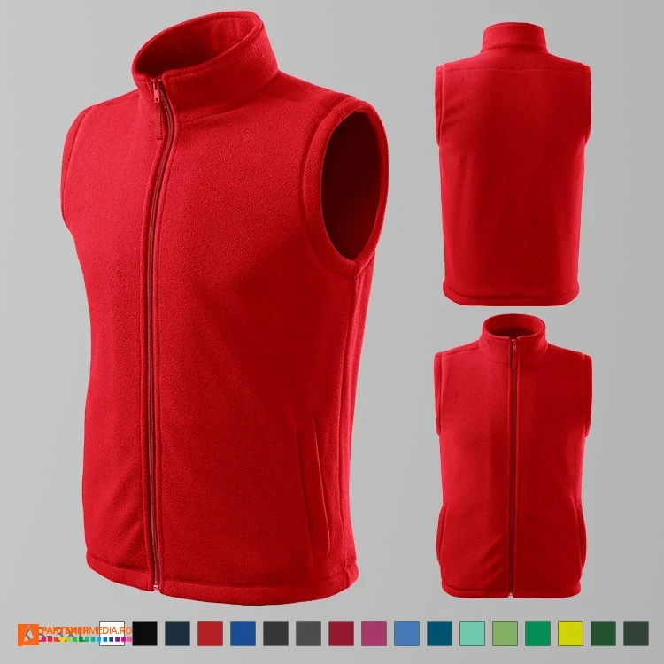 veste fleece unisex promotionale rosii ad518 poza 11