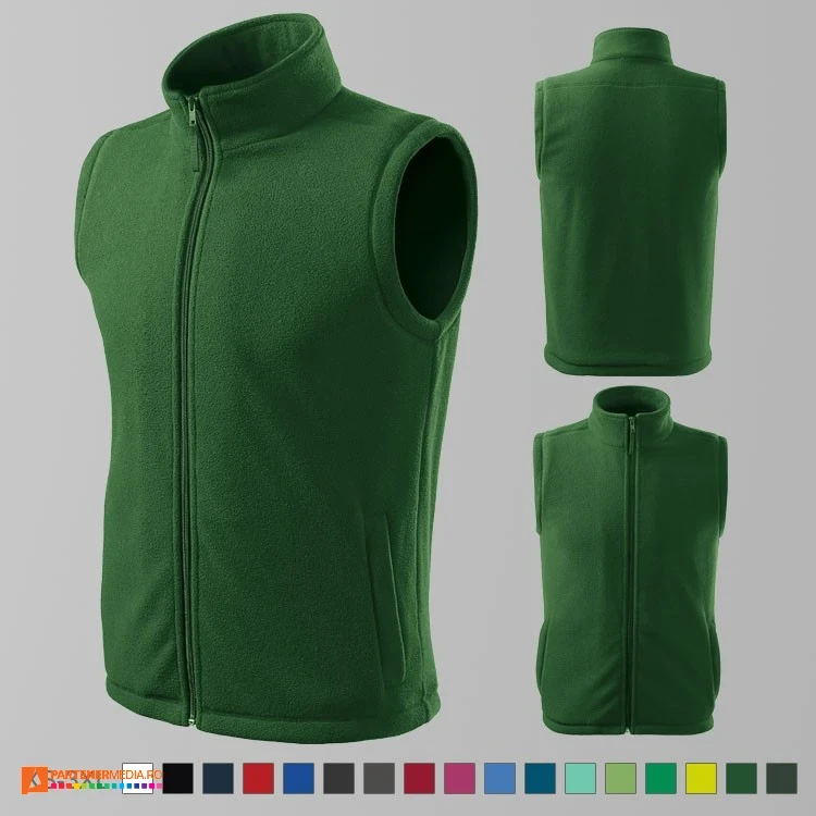 veste fleece unisex promotionale verde inchis ad518 poza 17