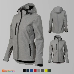 jachete gri softshell pentru dame cu gluga detasabila ad521 poza 5