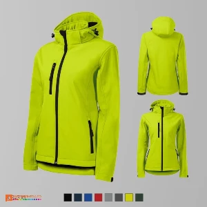 jachete softshell verzi pentru dame cu gluga detasabila ad521 poza 9