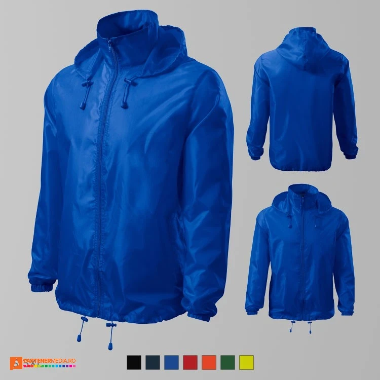 jachete impermeabile unisex promotionale albastre ad524 poza 2
