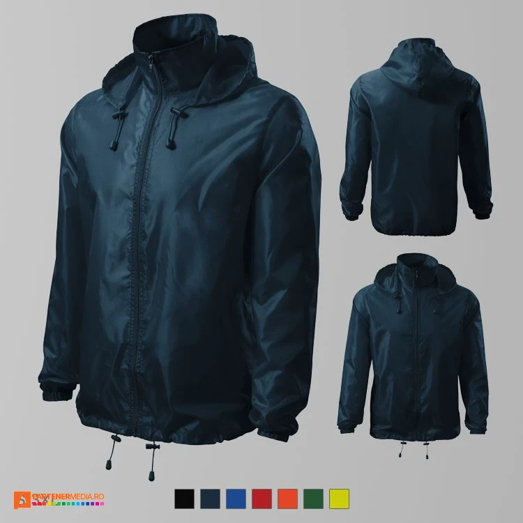 jachete impermeabile unisex promotionale bleumarin ad524 poza 3