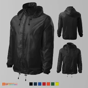 jachete impermeabile unisex promotionale negre ad524 poza 4