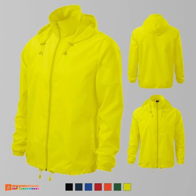 jachete impermeabile unisex promotionale verde lime ad524 poza 8