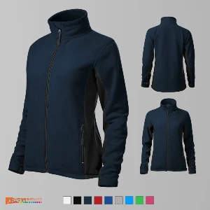 jachete fleece bleumarin de dama din poliester ad528 poza 4