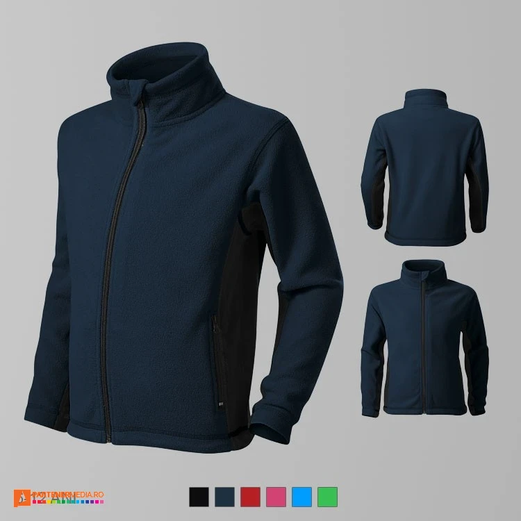 jachete fleece bleumarin pentru copii ad529 poza 2