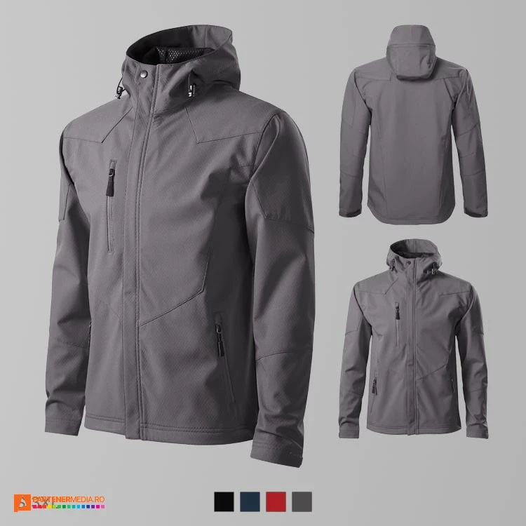 jachete barbatesti softshell gri ad531 poza 3