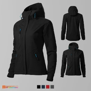 jachete softshell de dama negre ad532 poza 4