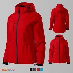 jachete rosii de dama 3 in 1 ad534 poza 4