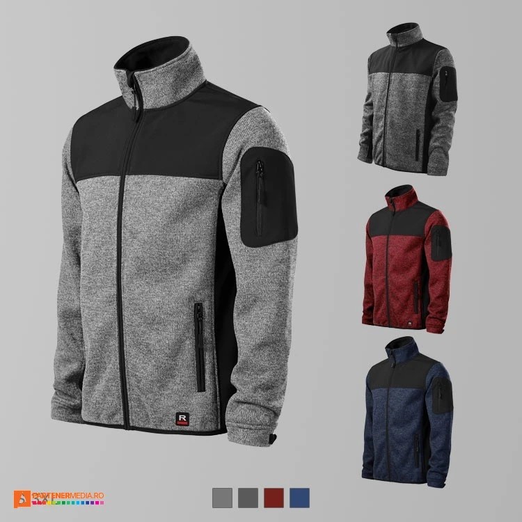 jachete barbatesti softshell cu buzunar pe maneca ad550 poza 1