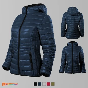 jachete de dama bleumarin cu gluga ad551 poza 2