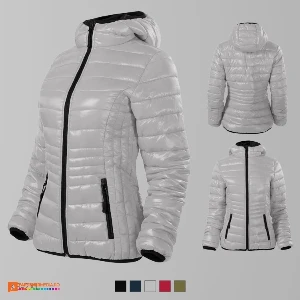 jachete de dama gri cu gluga ad551 poza 3