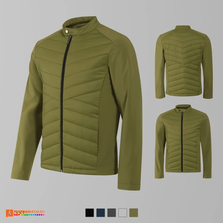 jachete softshell barbatesti khaki ad555 poza 5