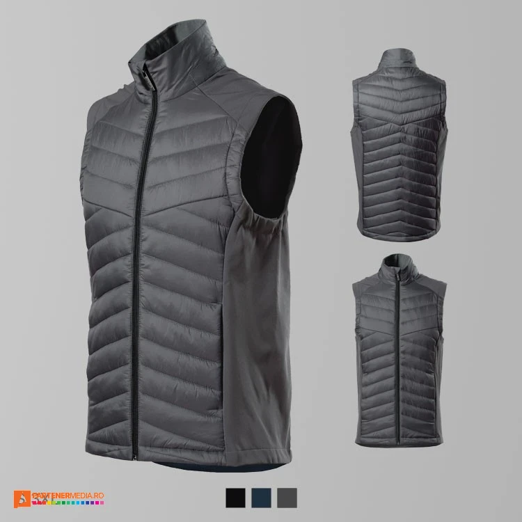 veste matlasate softshell barbatesti gri ad557 poza 3