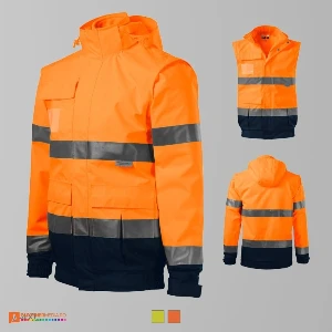 jachete portocalii unisex 4 in 1 reflectorizante ad5v2 poza 3