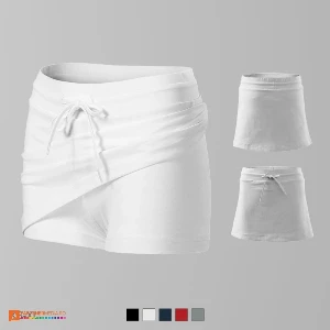 fuste albe tip pantalon pentru dame ad604 poza 2